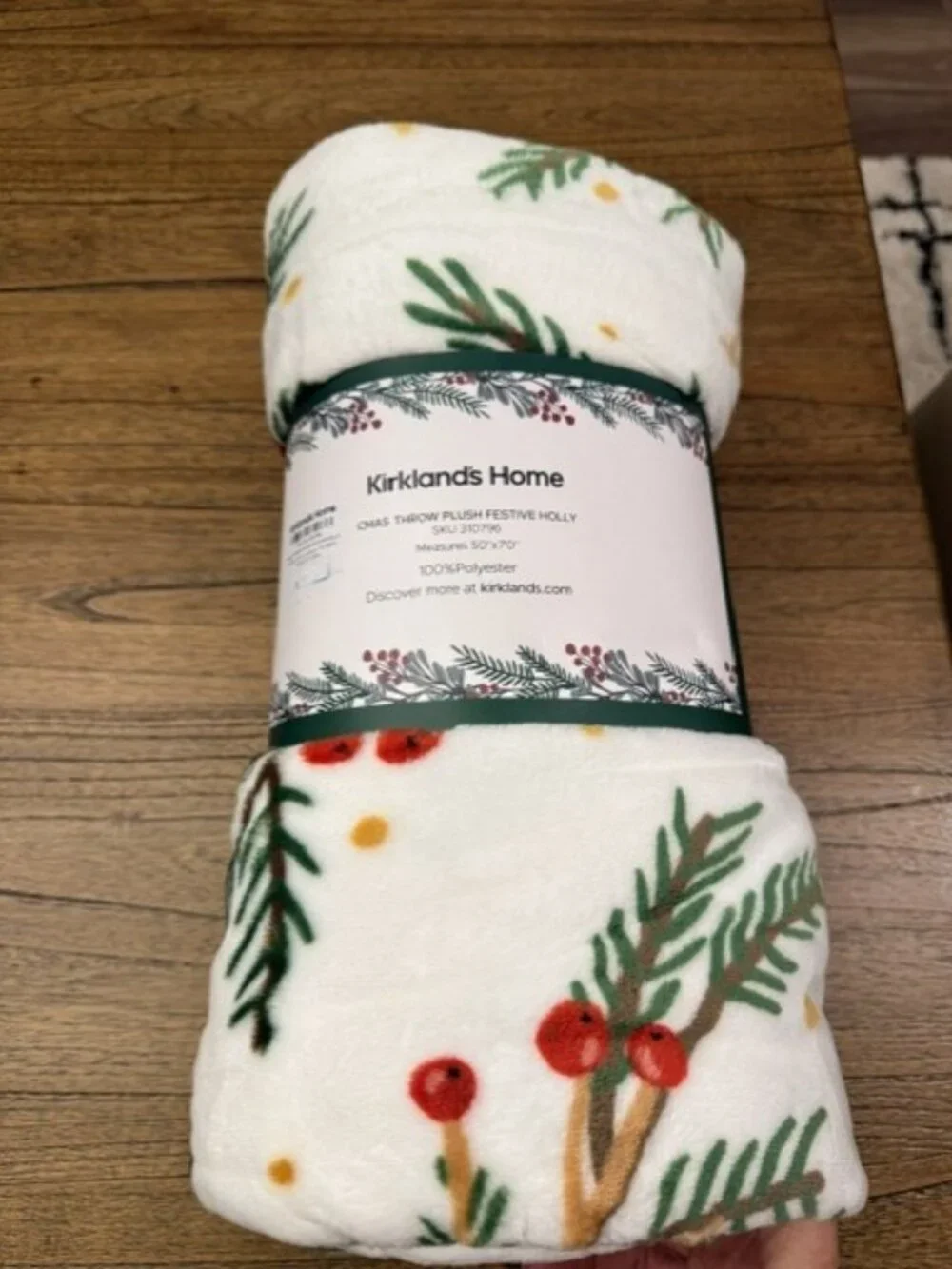 Kirkland's Home Christmas Throw Plush 